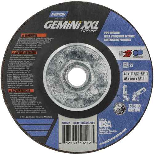 Disque combiné de meulage et tronçonnage Gemini XXL (NY684)