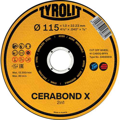 [NY835] Meule à tronçonner CA60Q-BFPX CERABOND X (NY835)