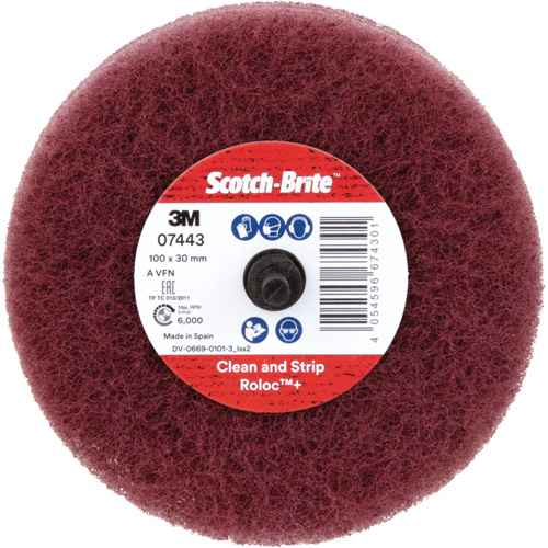 [NY843] Roue de ponçage à usage général Scotch-Brite(MC) Roloc(MC) Plus (NY843)
