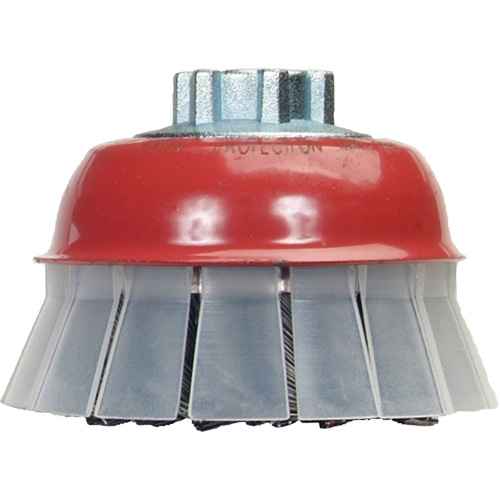 [NZ768] Knotted Wire Cup Brush with Protective Guard (NZ768)