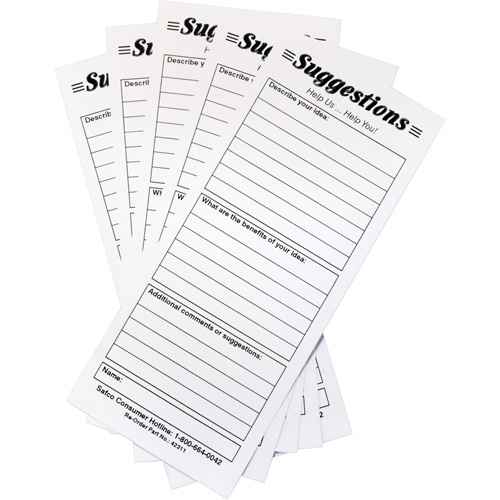 [OE811] Suggestion Boxes - Suggestion Cards, 25/pkg (OE811)