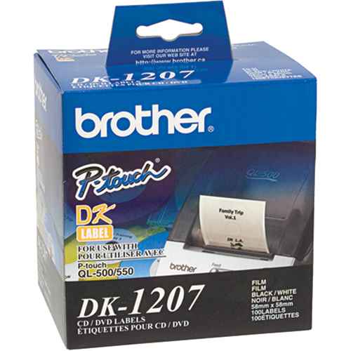 [ON757] Étiquettes pour DC/DVD rondes coupées à l'emporte pièce de série DK (ON757)