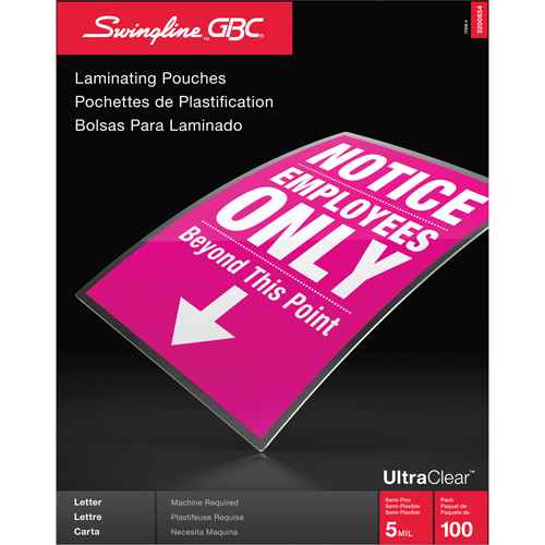 [OP862] Swingline™ GBC® UltraClear™ Laminating Letter Pouches (OP862)