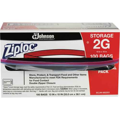 [OQ993] Sacs d'entreposage alimentaire à double fermeture à glissière de Ziploc(MD) (OQ993)