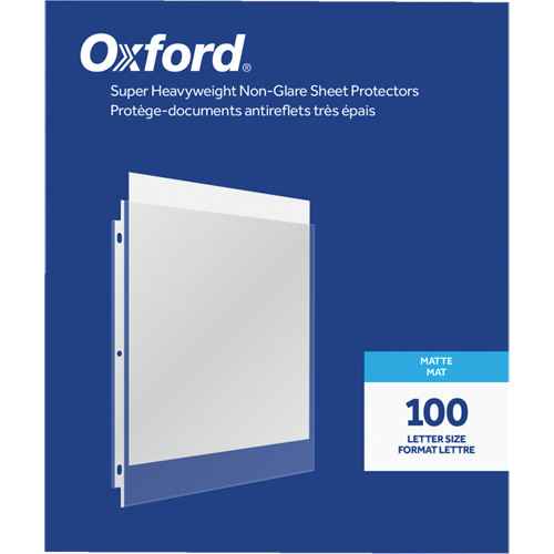 [OR340] Pochettes protège-documents antiéblouissantes gros calibre Oxford(MD) (OR340)