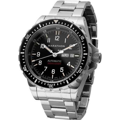 [OR477] Très grande montre automatique avec jour/date avec bracelet en acier inoxydable (OR477)