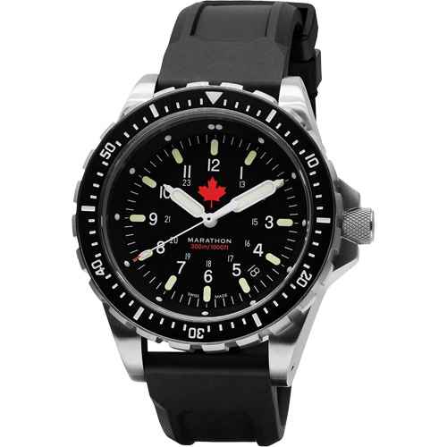 [OR480] Très grande montre à quartz pour plongeur avec feuille d'érable rouge (OR480)