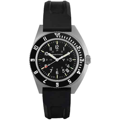Steel Navigator with Date on Black 3-Piece Rubber Strap Kit (OR482)