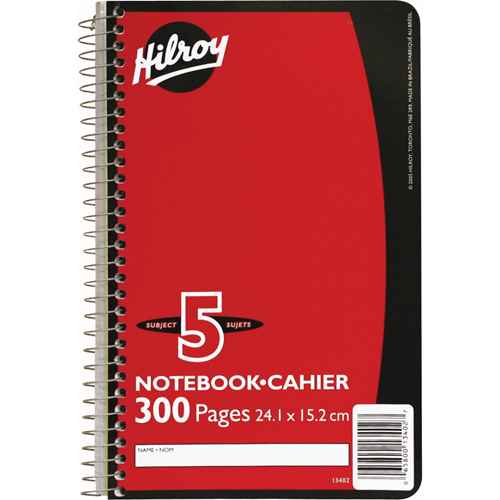 Carnet à spirale 5 sujets (OTF625)
