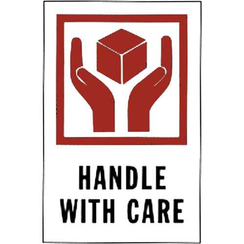 Étiquettes pour traitement spécial «Handle with Care» (PA984)