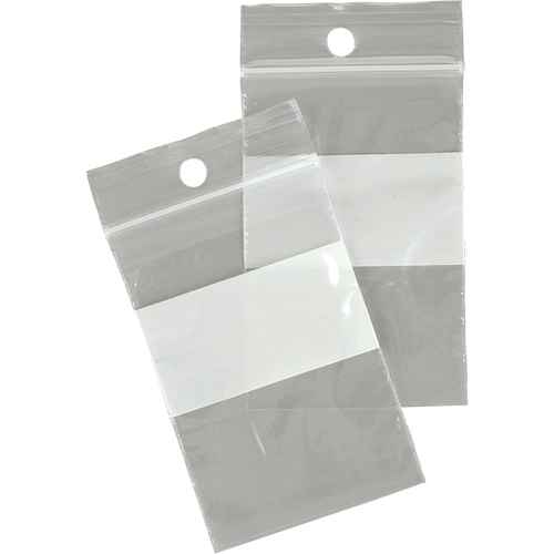 [PE659] Sacs en poly avec espace inscriptible blanc (PE659)