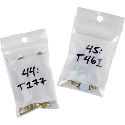 [PE737] Sacs en poly avec espace inscriptible blanc (PE737)