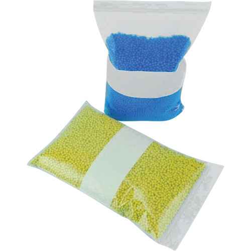 Sacs en poly avec espace inscriptible blanc (PF853)