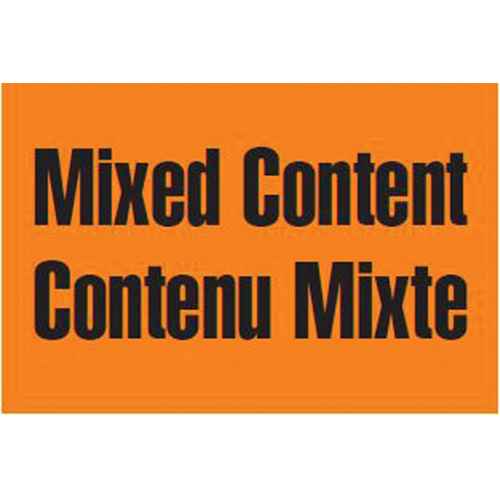 [PG250] Étiquettes «Mixed Content/Contenu mixte» (PG250)