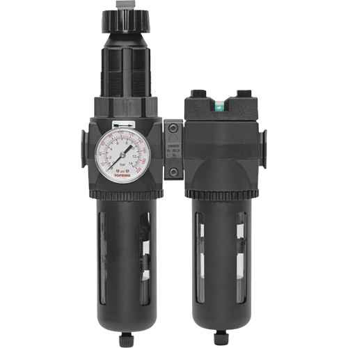 [PUN228] Filtre/détendeur & filtre coalescent Modulair 400 avec bol standard & drain manuel (PUN228)