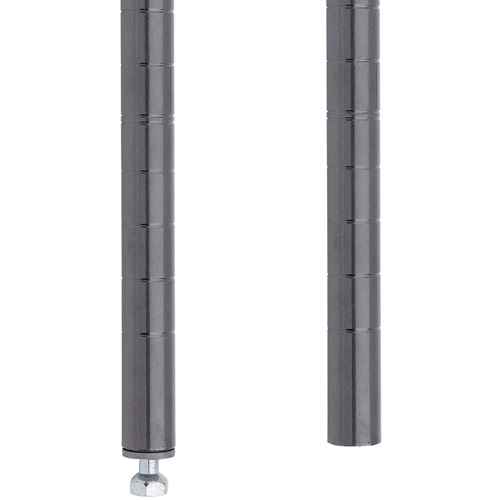 [RH300] MONTANT ETAGERE STYLISEE86 1/2"H,VERRE FUME (RH300)