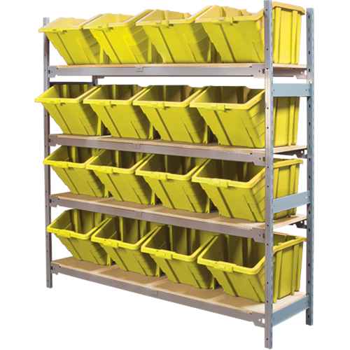 [RL983] Wide Span Shelving with Jumbo Plastic Bins (RL983)