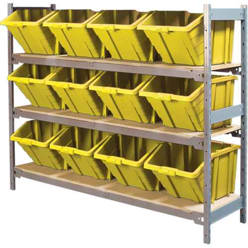 [RL987] Wide Span Shelving with Jumbo Plastic Bins (RL987)