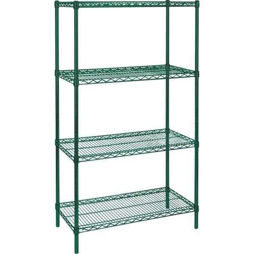 [RN095] Heavy-Duty Green Epoxy Finish Wire Shelving (RN095)