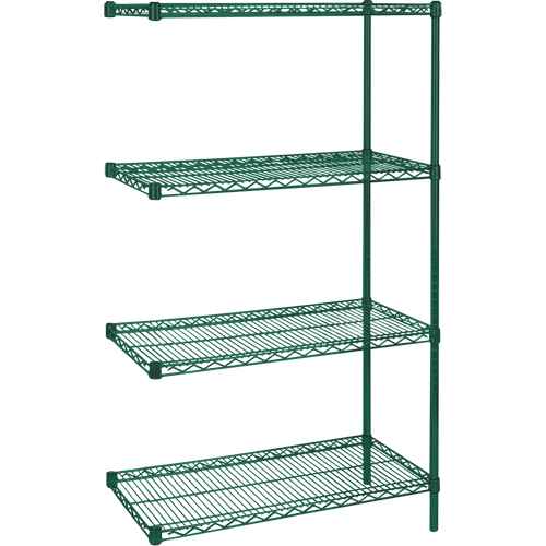 [RN098] Heavy-Duty Green Epoxy Finish Wire Shelving (RN098)