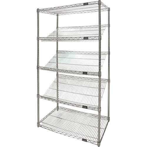 [RN591] Slanted Wire Shelving Unit (RN591)