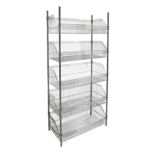 [RN609] Wire Basket Shelving Unit (RN609)