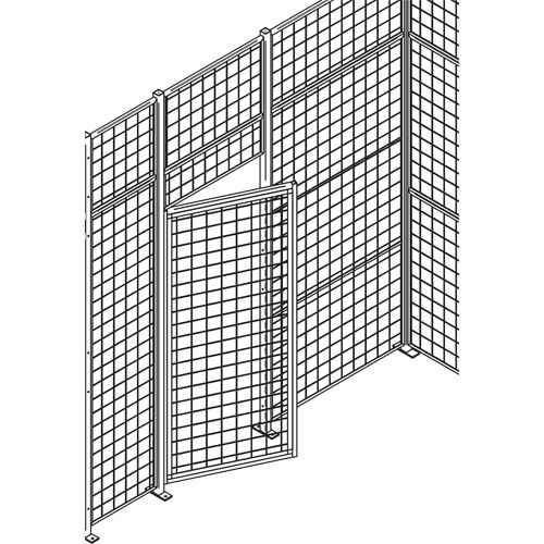 [RN627] Standard-Duty Wire Mesh Partition Swing Door (RN627)