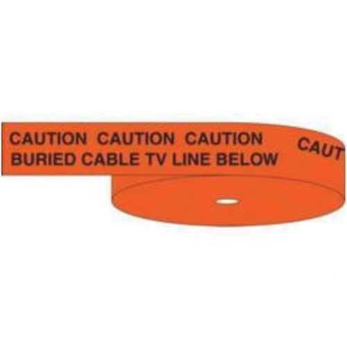 [SAA433] Ruban d'avertissement de danger souterrain «Buried Cable TV Line Below» Identoline(MD) (SAA433)