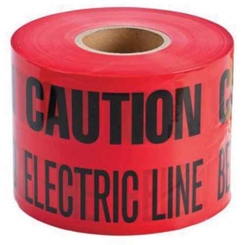[SAB529] Ruban d'avertissement de danger souterrain «Buried Electric Line» Identoline(MD) (SAB529)
