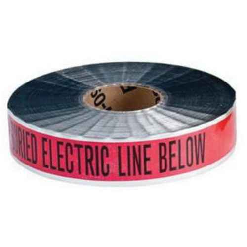 Ruban d'avertissement de danger souterrain «Electric Line» Identoline(MD) (SAB550)