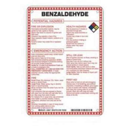 [SAD077] Enseigne «Benzaldehyde Potential Hazards» (SAD077)