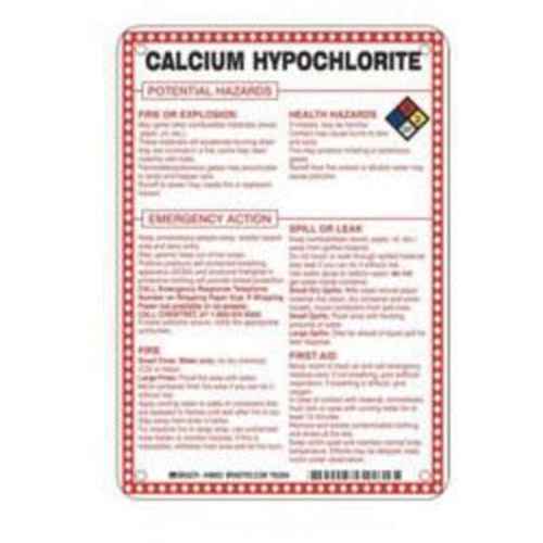 [SAD080] Enseigne «Calcium Hypochlorite Potential Hazards» (SAD080)