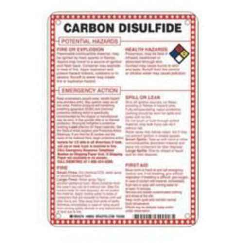 [SAD082] Enseigne «Carbon Disulfide Potential Hazards» (SAD082)