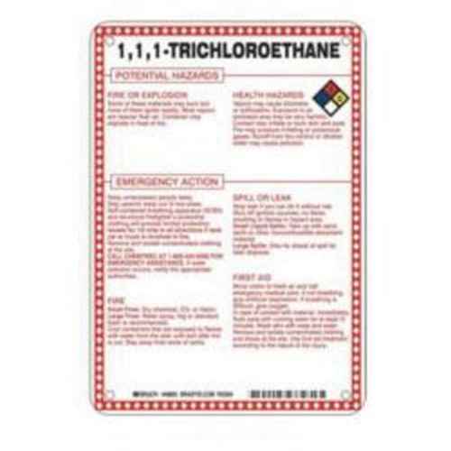 [SAD094] Enseigne «1, 1, 1, Trichloroethane Potential Hazards» (SAD094)