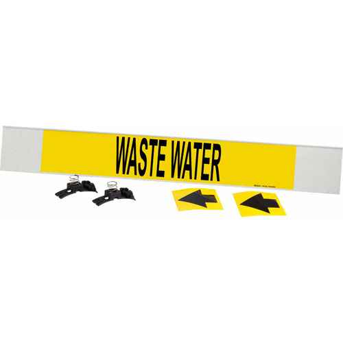 [SAF499] "Waste Water" Pipe Marker (SAF499)