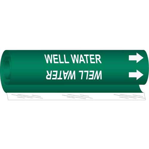 [SAF521] "Well Water" Pipe Marker (SAF521)
