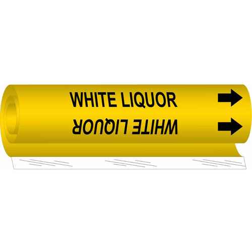 [SAF524] "White Liquor" Pipe Marker (SAF524)