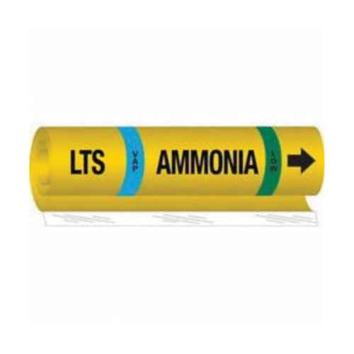 Marqueur pour tuyau «LTS Vap Ammonia Low» pour l'ammoniac (IIAR) (SAF572)