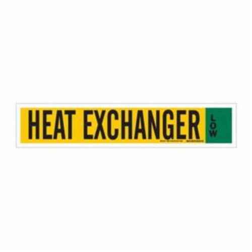 "Heat Exchanger" Ammonia (IIAR) Pipe Marker (SAF726)