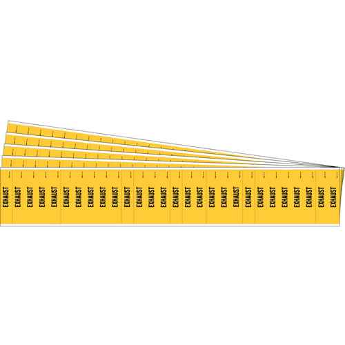 [SAF764] "Exhaust" Semi-Conductor & Chemical Pipe Markers (SAF764)