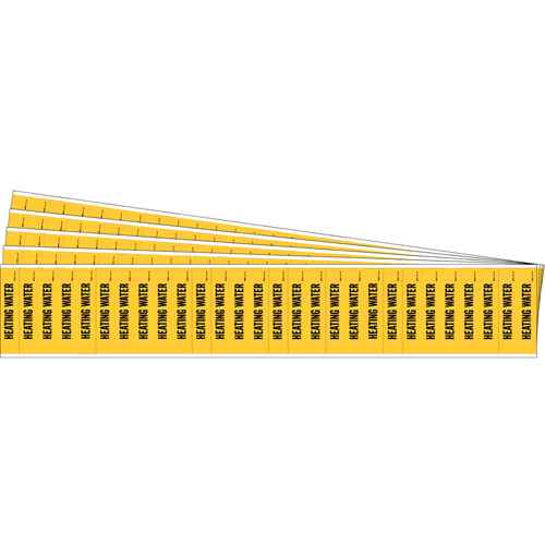 [SAF765] "Heating Water" Semi-Conductor & Chemical Pipe Markers (SAF765)