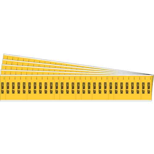 [SAF769] "Hot Water" Semi-Conductor & Chemical Pipe Markers (SAF769)