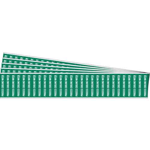 [SAF780] "Process Cooling Water" Semi-Conductor & Chemical Pipe Markers (SAF780)