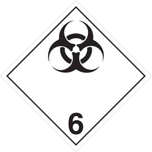 [SAG843] Plaque-étiquette substances infectieuses (SAG843)