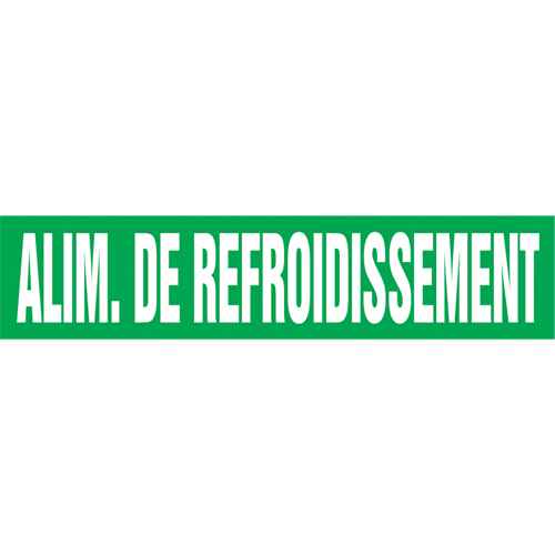 [SAH078] Marqueur de tuyau "Alim. de Refroidissement" (SAH078)