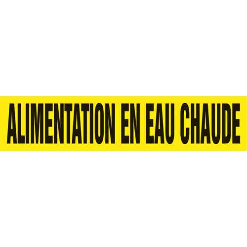 [SAH088] Marqueur de tuyau "Alimentation en Eau Chaude" (SAH088)