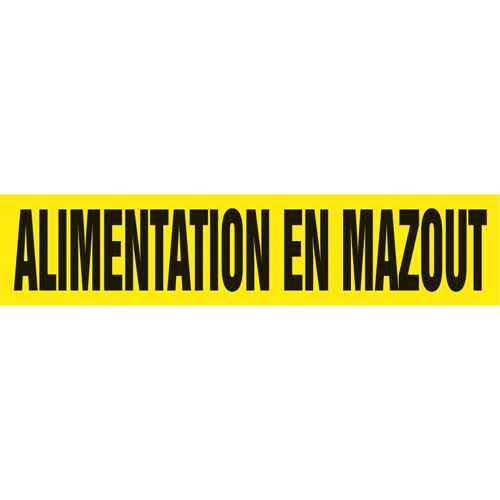 [SAH101] Marqueur de tuyau "Alimentation en Mazout" (SAH101)