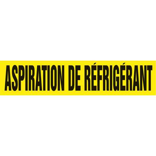 [SAH115] Marqueur de tuyau "Aspiration de Réfrigérant" (SAH115)