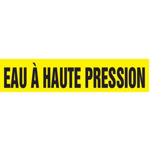 [SAH188] Marqueur de tuyau "Eau à Haute Pression" (SAH188)