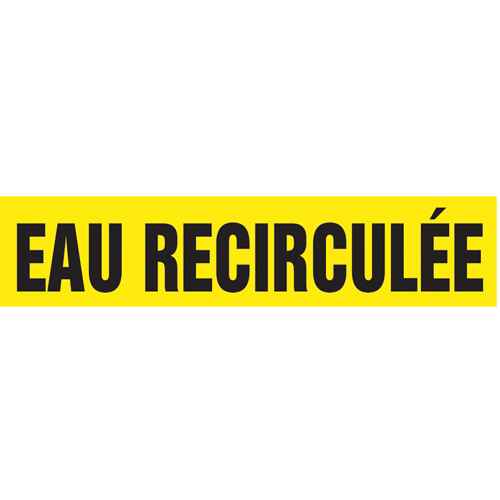 [SAH247] "Eau Recirculée" Pipe Marker (SAH247)